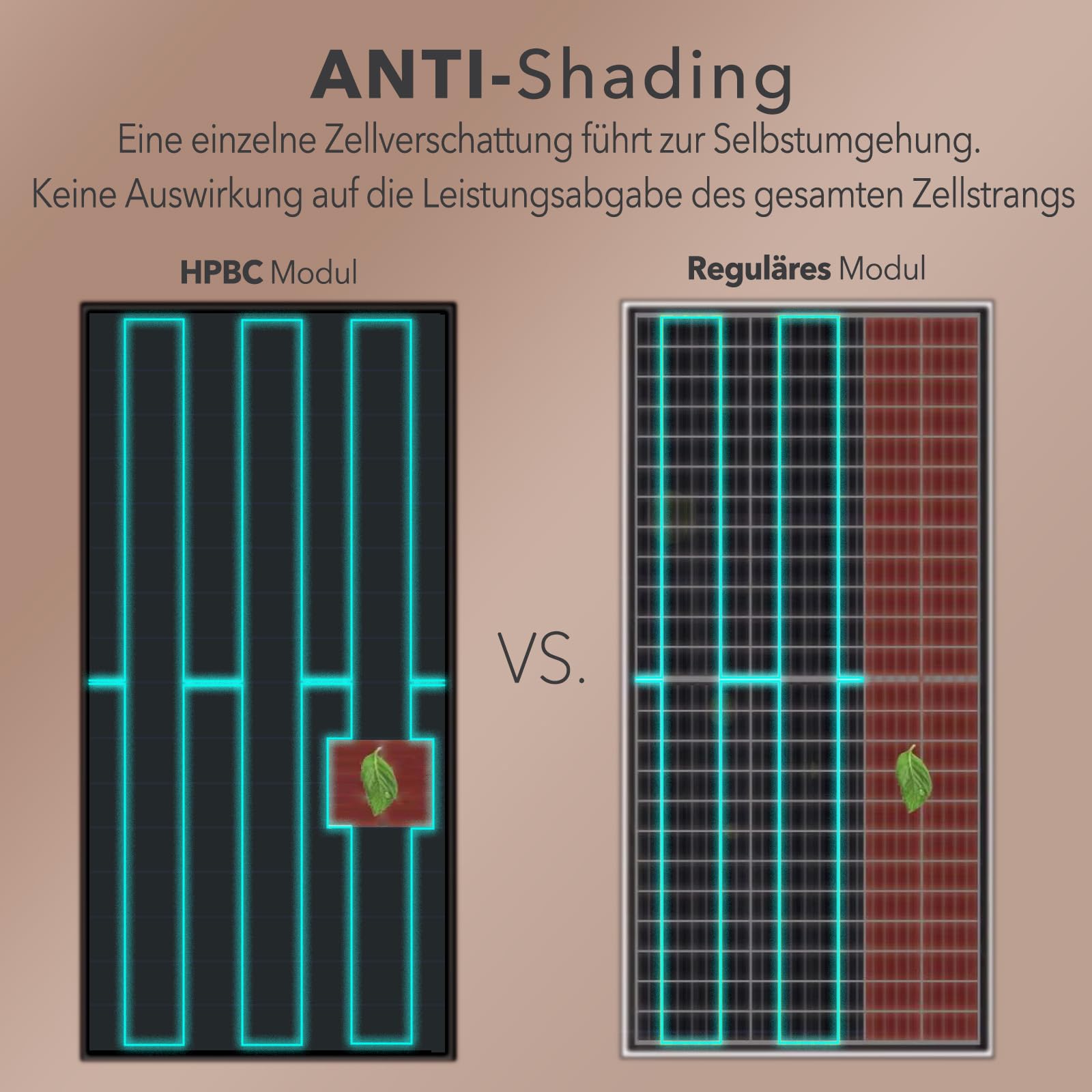 enjoy solar® Pannello solare monocristallino 200W 12V con tecnologia HPBC – Alta efficienza 25%, celle solari da 182mm, Full Black, ideale per camper, balcone, casetta da giardino e barca