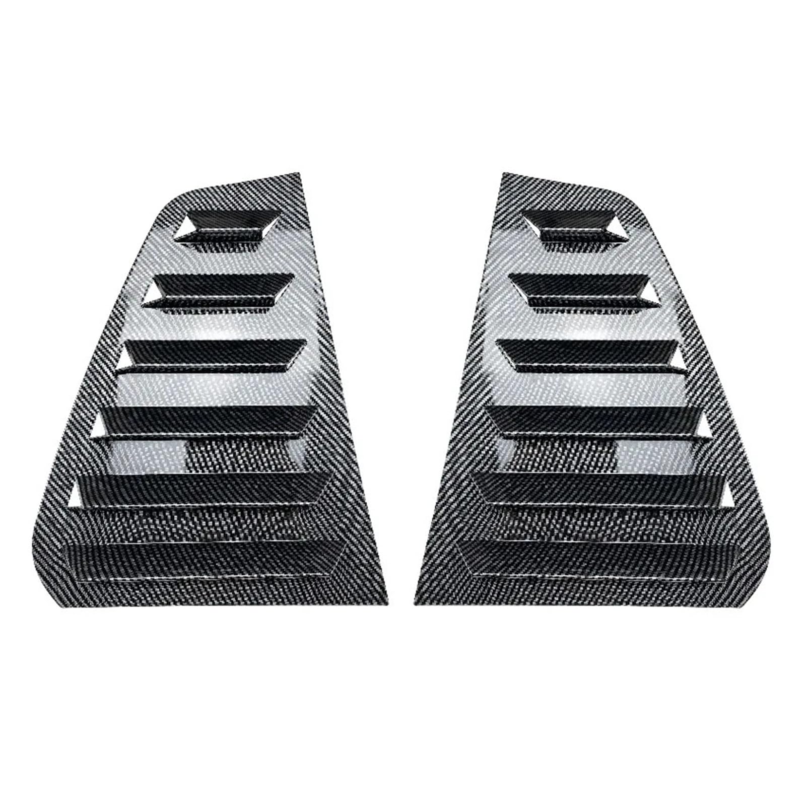 Kompatybilny z VW Golf 5 Golf 6 Golf 7 MK5 MK6 MK7 MK7.5 2003-2020 Tylna boczna listwa okienna Spoiler 1 para Osłona żaluzji okiennej Wentylator powietrza(Golf 7 Carbon Look)