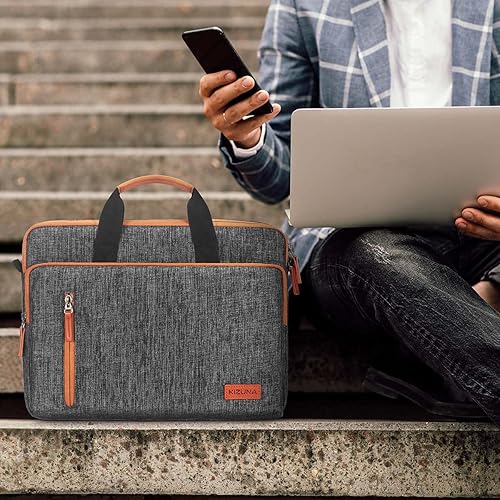 Miniatura 6 de KIZUNA Funda para laptop Maletín de hombro de 12.5 pulgadas, bolso resistente al agua para MacBook Air M2 de 13.6 pulgadas 202213.3 pulgadas HP Envy