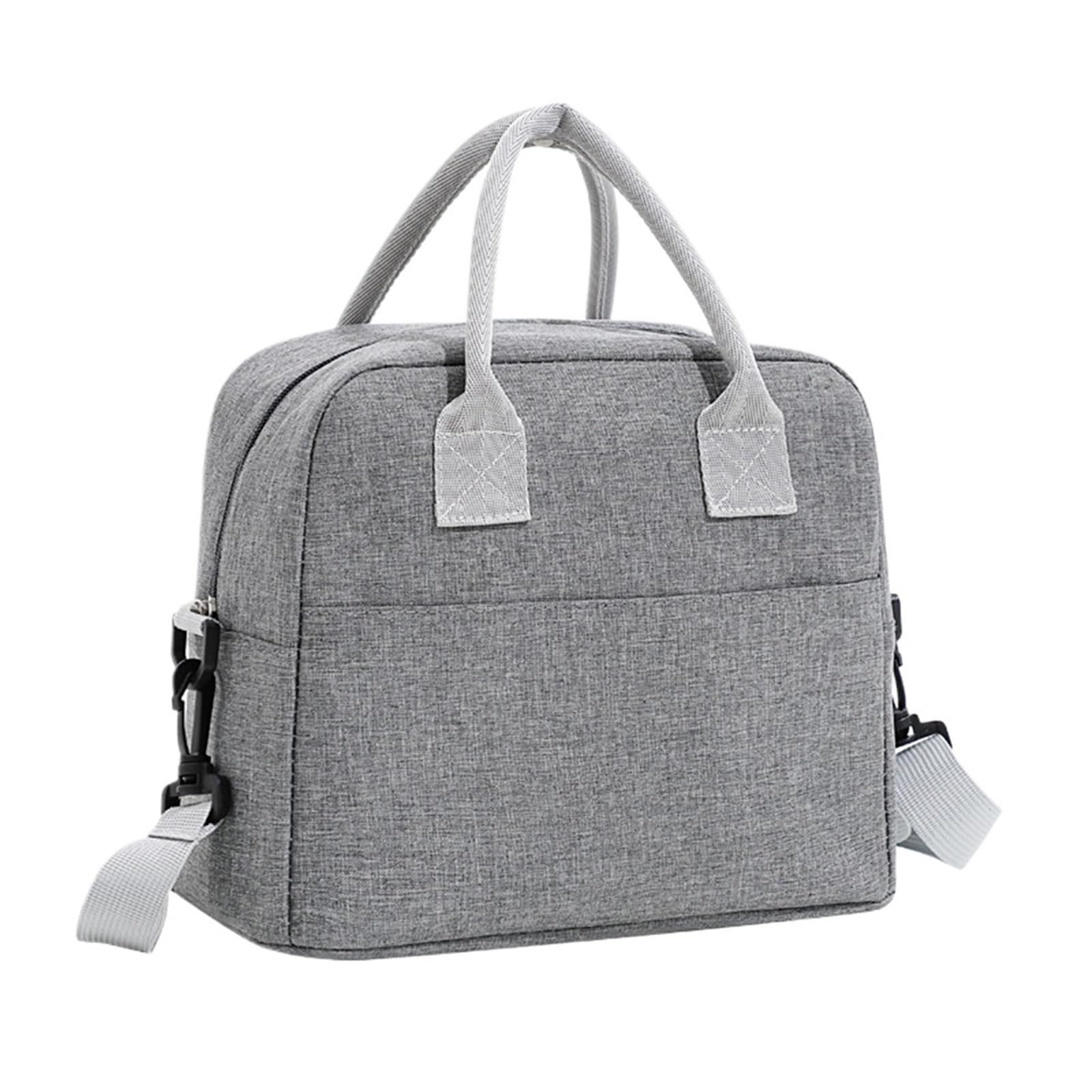 2 Bolsas térmicas portátiles for Colgar en la Pared, for Picnic, de Lona, ​​para Alimentos(Grey)