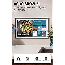 Amazon Echo Show 21 (Ultimo modello) | Fantastico schermo intelligente HD da 21” con Fire TV integrata, con Alexa, audio potente e dinamico e streaming HD immersivo