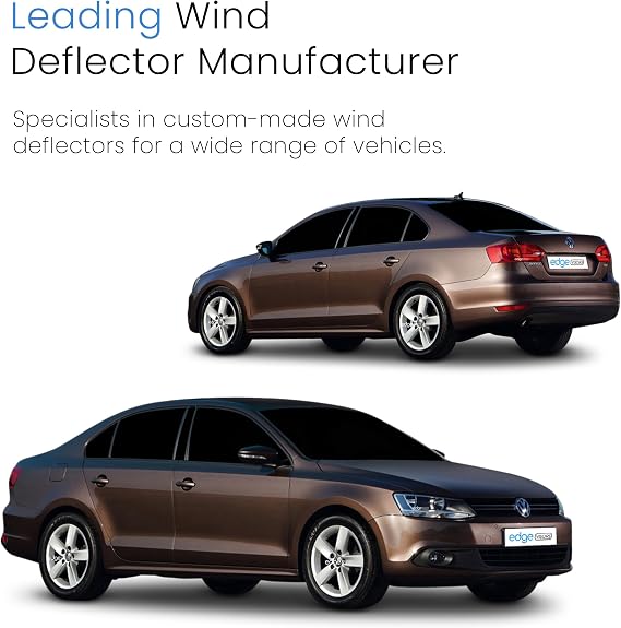 EdgeVisors Wind Deflectors for Volkswagen VW Jetta MK6 4 Door Saloon 4pc
