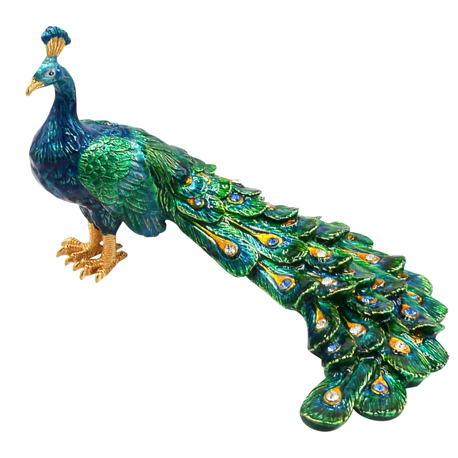 Feng Shui Protection Peacock Holy Beautiful Auspicious New 2023 Home Amulet Statue Decoration