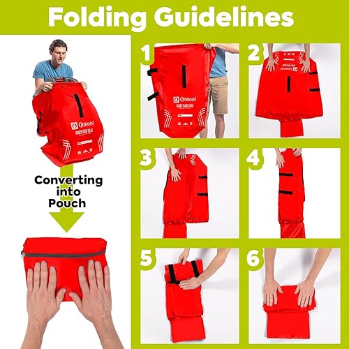 Miniatura 6 de Bolsa de viaje para asiento de automóvil infantil para avión, bolsa duradera para asientos de automóvil que se adapta fácilmente a asientos de