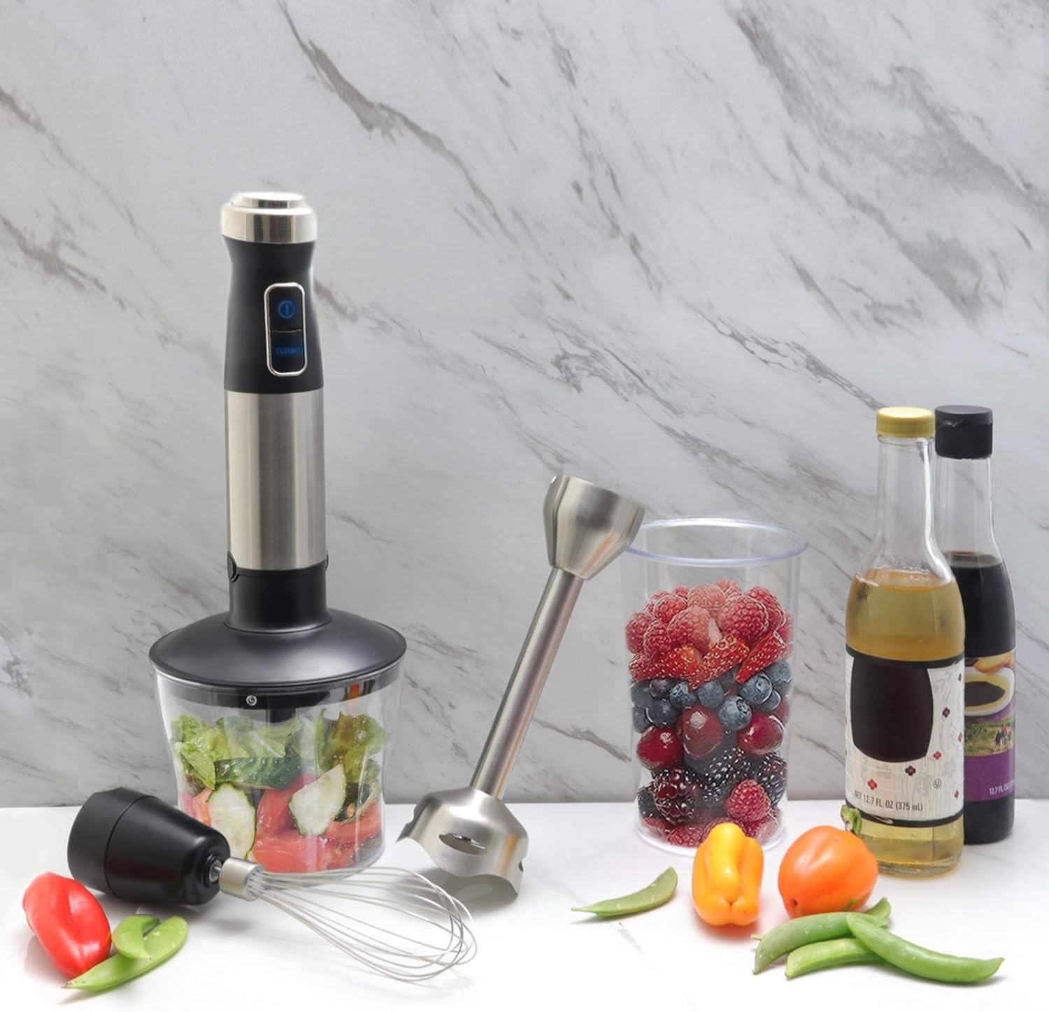 IM-806B- Better Chef Black Hand Held Immersion Blender and Mixer