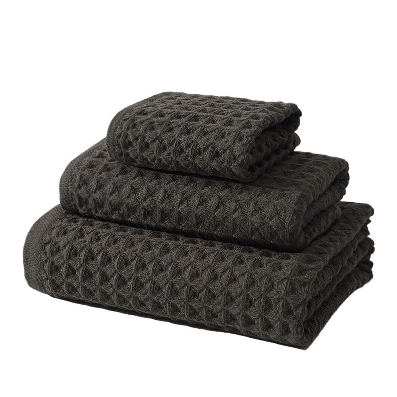 FGUJSUR Bath Towel Cotton Gauze Towel Adult Household Soft Absorbent Face Bath Hand(Dark Brown)