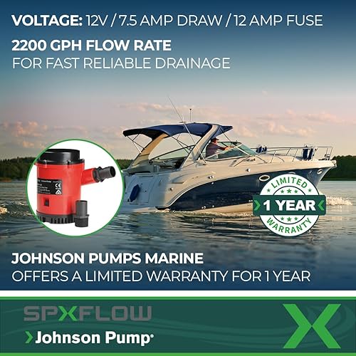 Miniatura 4 de Johnson Pump s 22004 2200 GPH Bomba de sentina