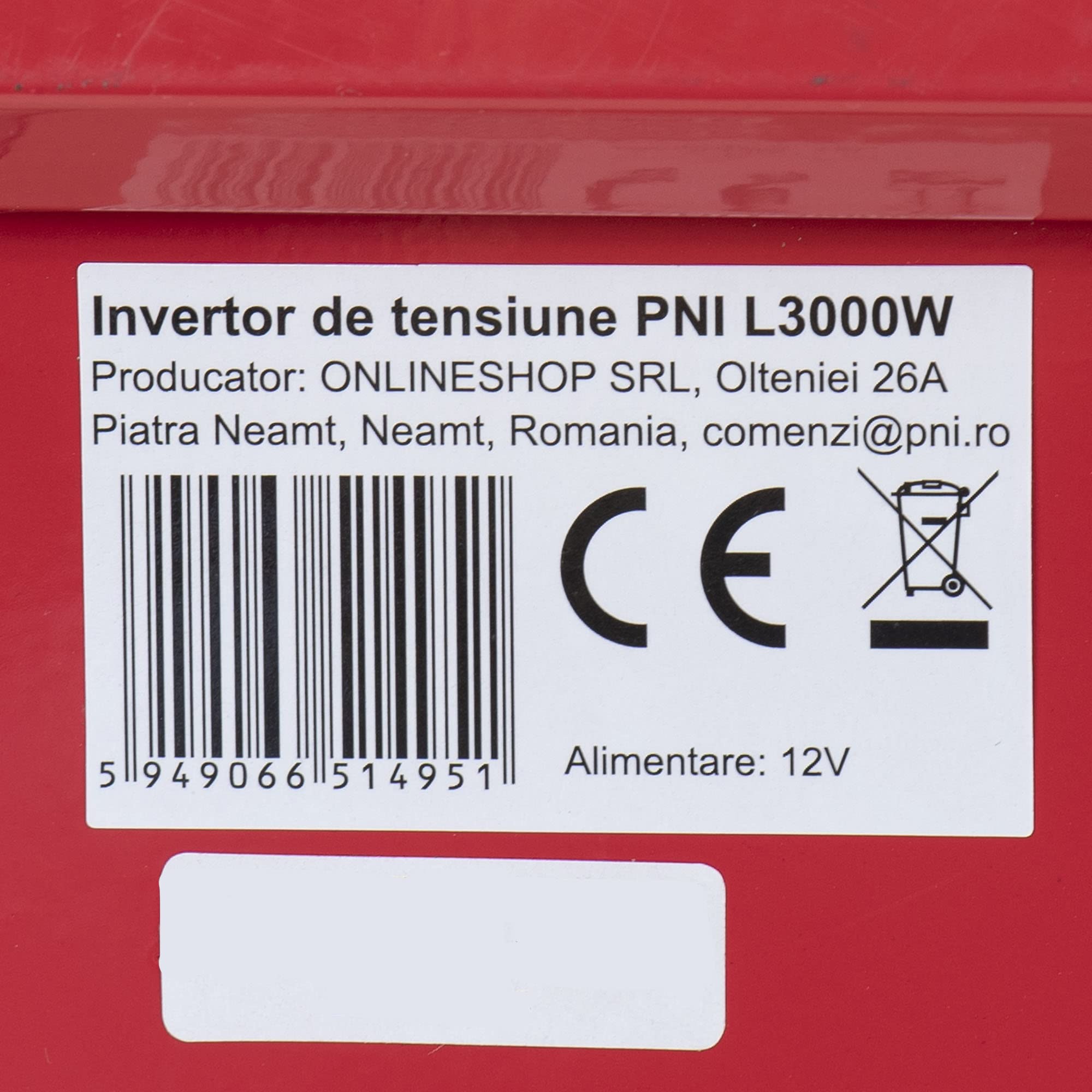 Przetwornica napięcia PNI L3000W zasilacz 12 V 230 V wyjście