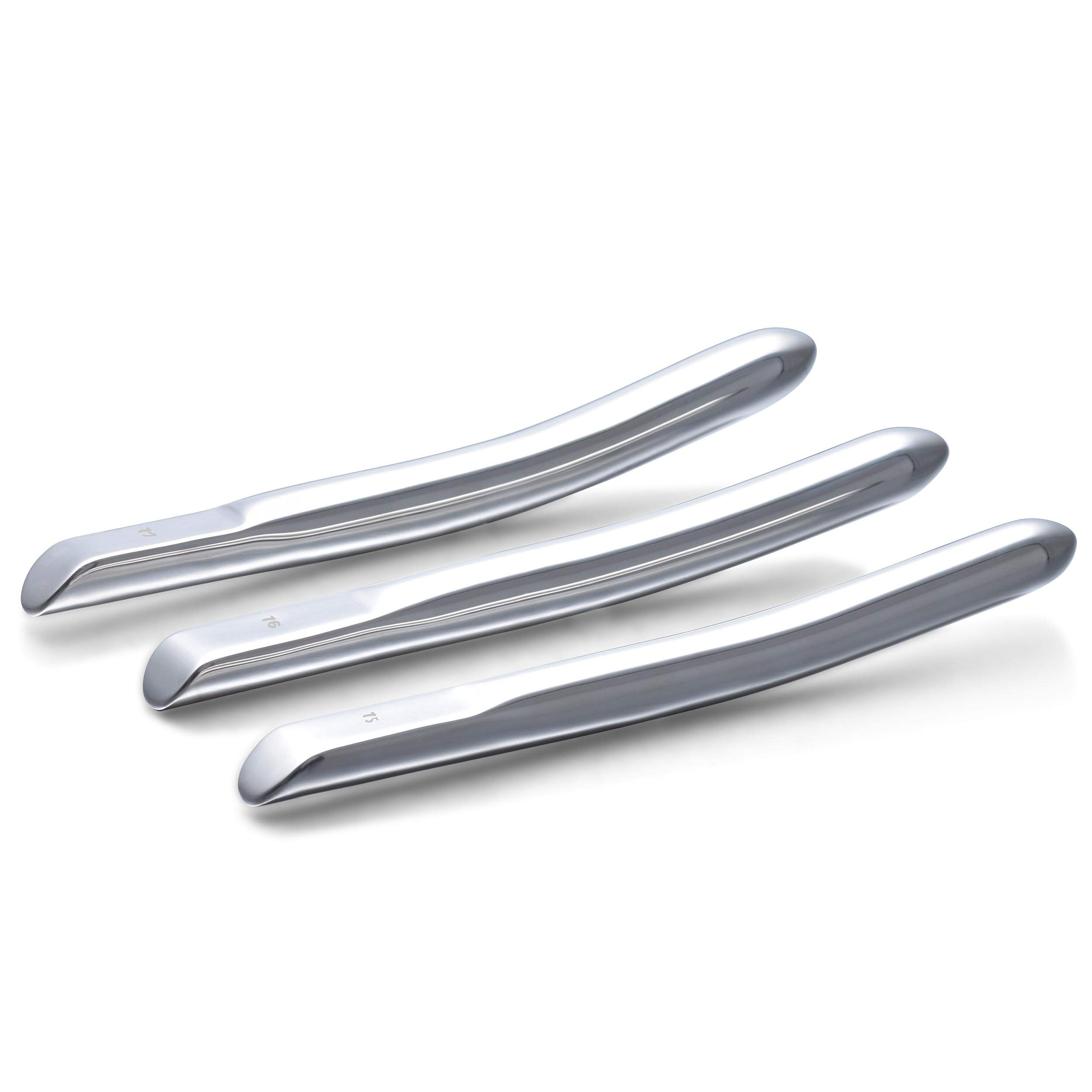 Dilatateur urétral Dilatateurs Set 8 pièces selon Hegar XL Ø de 10 à 17 mm Dilatateur urétral Bougie Pins Urethral Stretcher Erotic Sex Toys pour hommes (DS12)