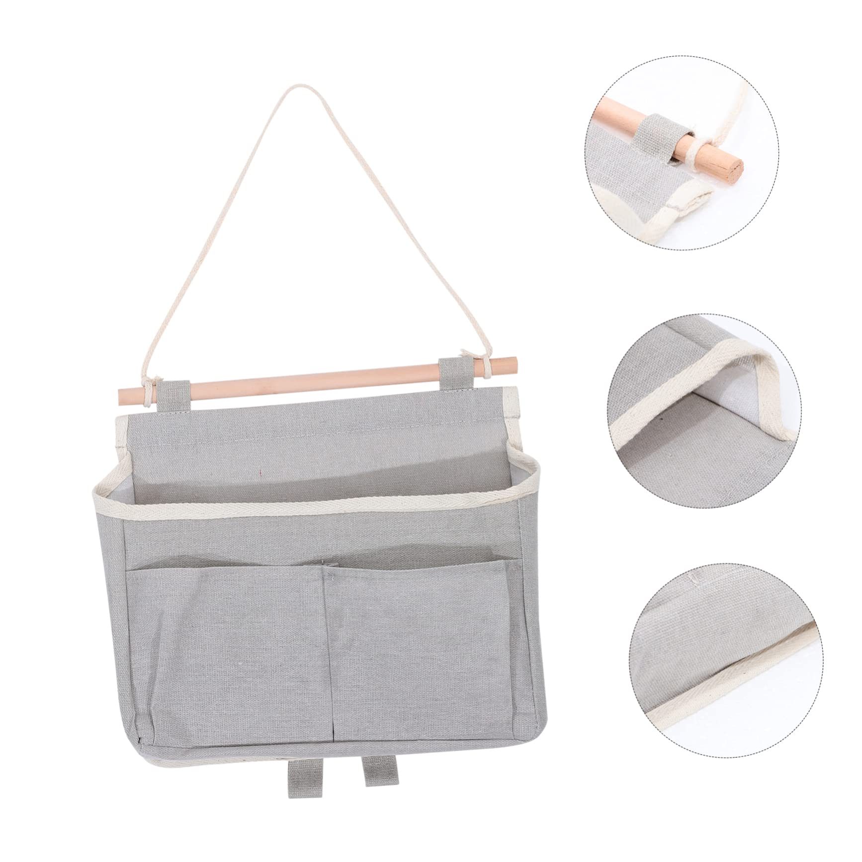 TOPBATHY 4pezzi Borsa Da Appendere Per Casa Organizer Multifunzionale Per Ordine e Stoccaggio Di Oggetti Con Ampio Scomparto e Tasche Frontali Facile Da Pulire e Ripiegabile