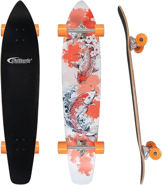 Nattork Longboard 8 Ply Canadian Hard Maple Complete