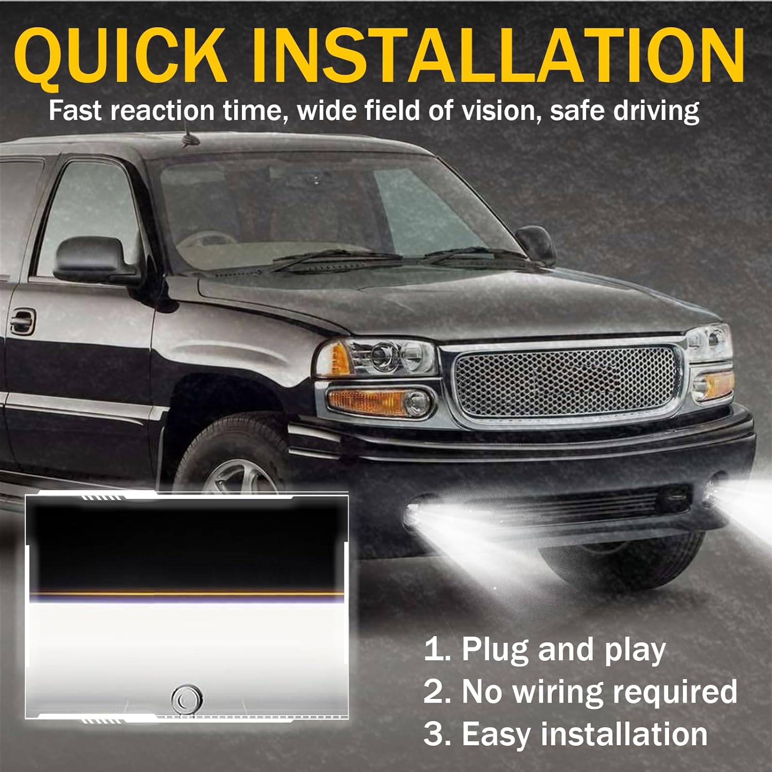 LED Fog Lights Compatible with GMC Sierra 1500 2500 3500 2003-2006 Compatible with GMC Sierra Classic 2007,for GMC Sierra 1500 2500 3500 2003-2006 accessories