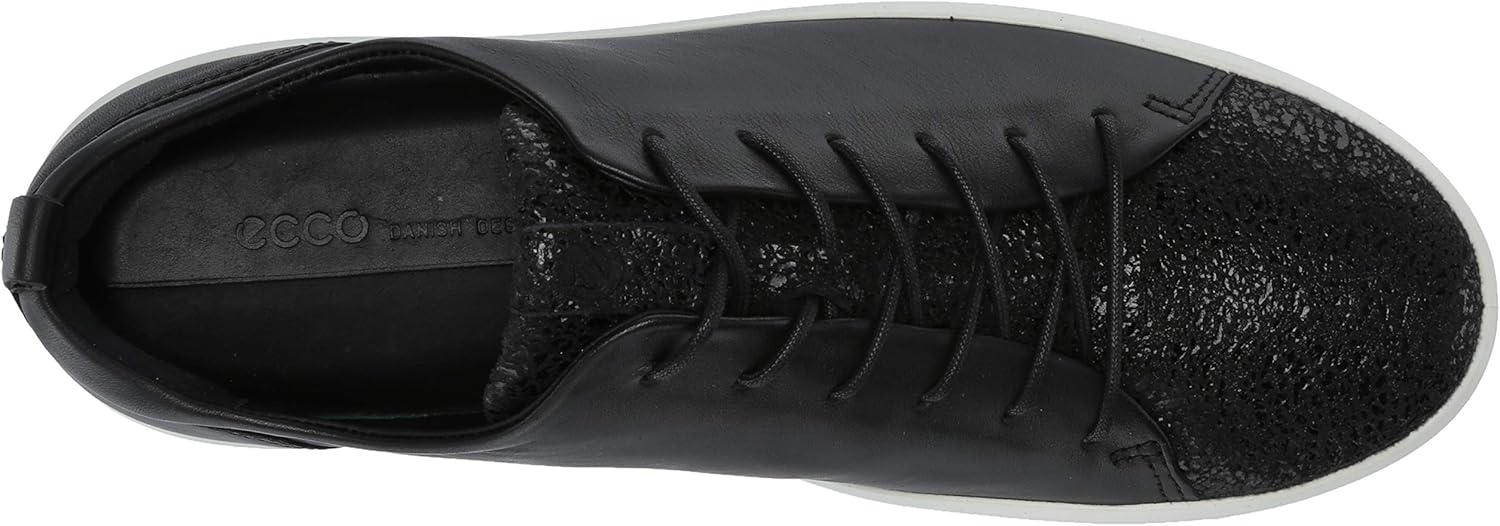 ECCO Women's Soft 8 Ladies 440503 Low-Top Sneaker, Black, 35 EU 41 EU Black Shimmer