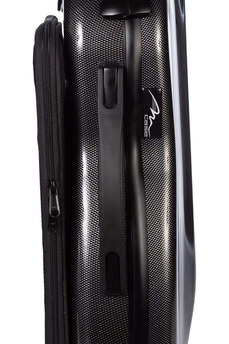 Custodia per violino Fiberglass Steel Effect 4/4 point black M-Case