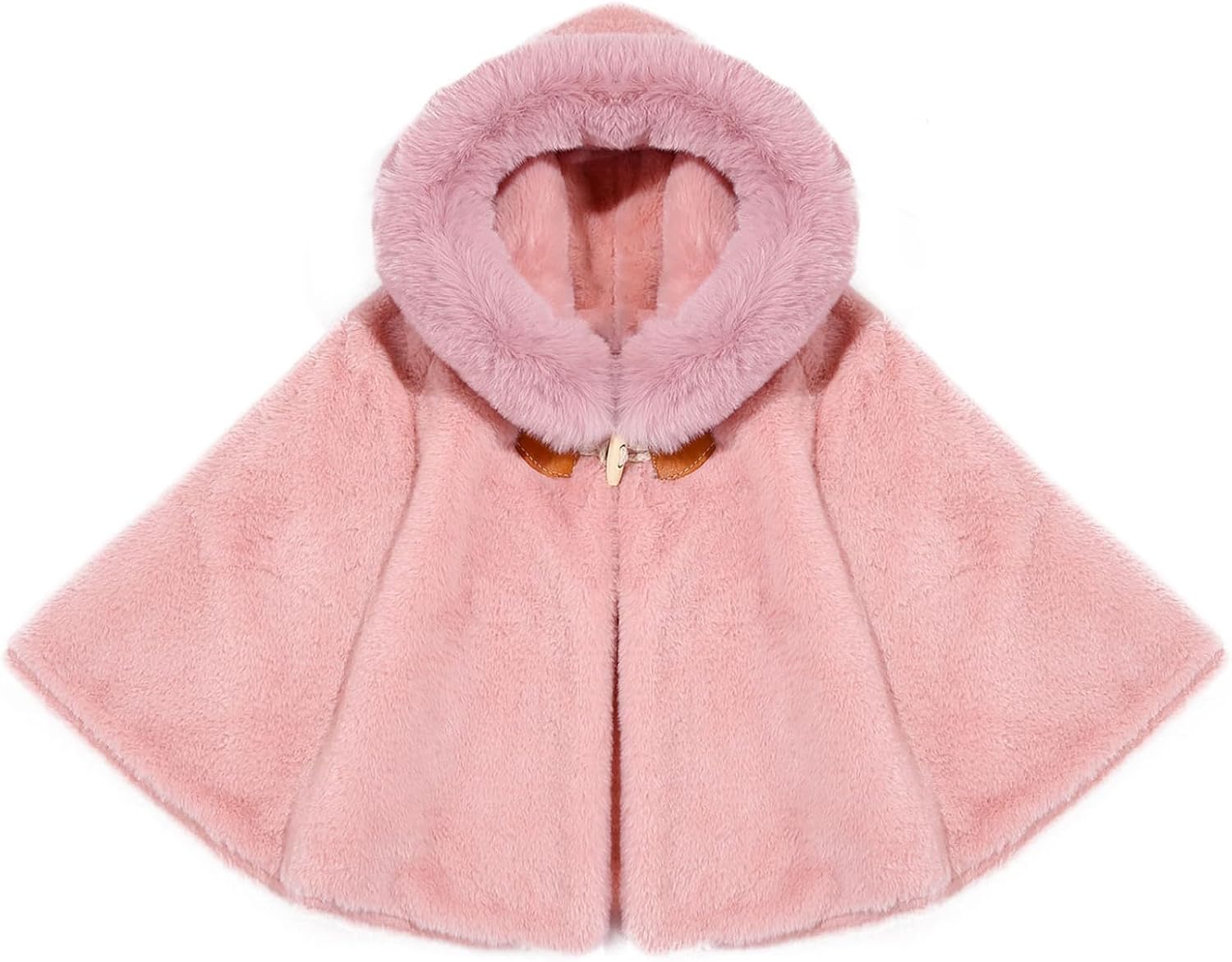 Baby Boys Girls Cartoon Cloak Toddler Warm Fleece Hooded Cape Poncho Winter Outerwear