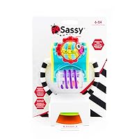 Vista 5 de Sassy Fishy Fascination Station 2-in-1 Suction Cup High Chair Toy, Developmental Tray Toy for Early Learning, Ages 6+ Months