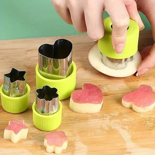 Miniatura 3 de Juego de 12 moldes para cortar verduras, moldes de acero inoxidable para galletas y frutas para chocolate, decoración de pasteles, ensalada y