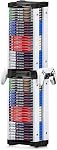 Nargos Tour de stockage de jeux vidéo, Organisateur universel pour PS5/PS4/PS3/PS2, Xbox One/360/Series X/S, Wii, Commutateur/interrupteur 2, DVD et les affaires Blu-Ray (46 Pcs)