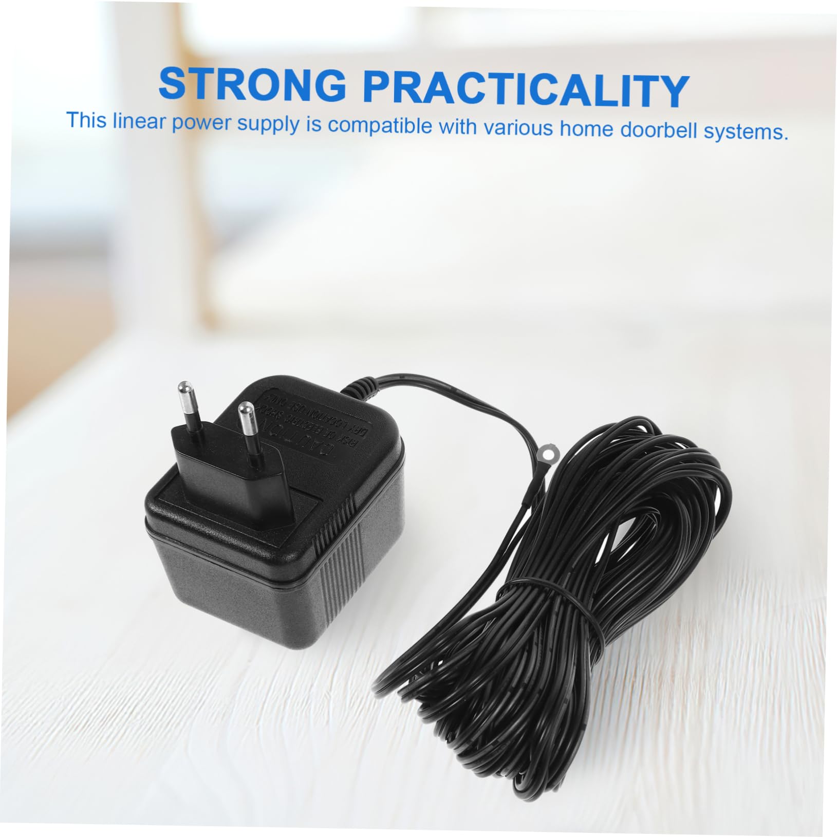 2 Uds Adaptador De Corriente Para Timbre Timbres Inalámbricos Para El Hogar Timbre De Puerta Adaptador De Timbre De Seguridad Para El Hogar Adaptador De Corriente Para Timbre