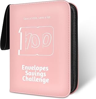 100 Envelope Challenge Binder, 2025 Upgrade 100 Envelopes Money Saving Challenge, Savings Challenges Book with Challenge Tracker to Save $5,050