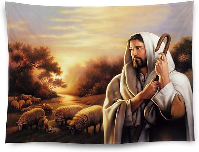 Amazon.com: christian wall tapestry