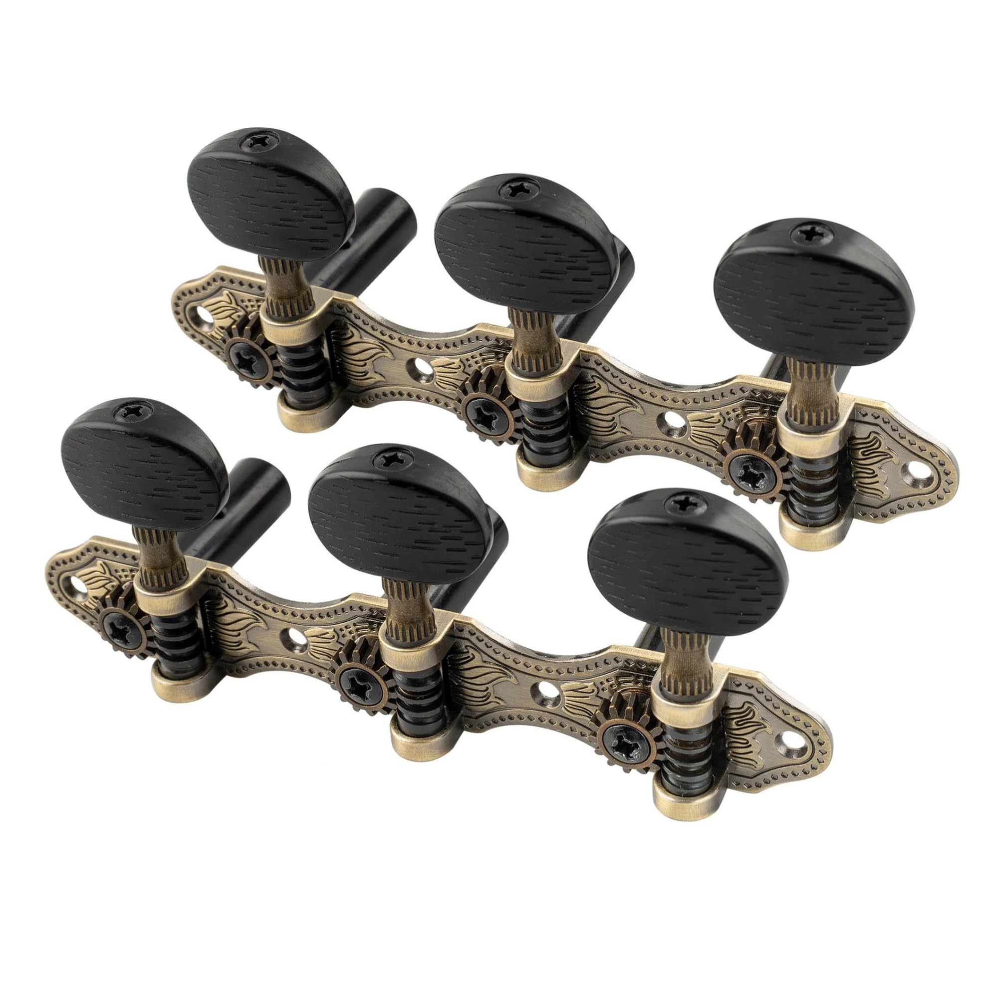 Professionale Tuning Piroli Per Chitarra Set Di Meccaniche Per Accordatori Chitarra Classica 3X3 Amanti Della Musica(Brass)
