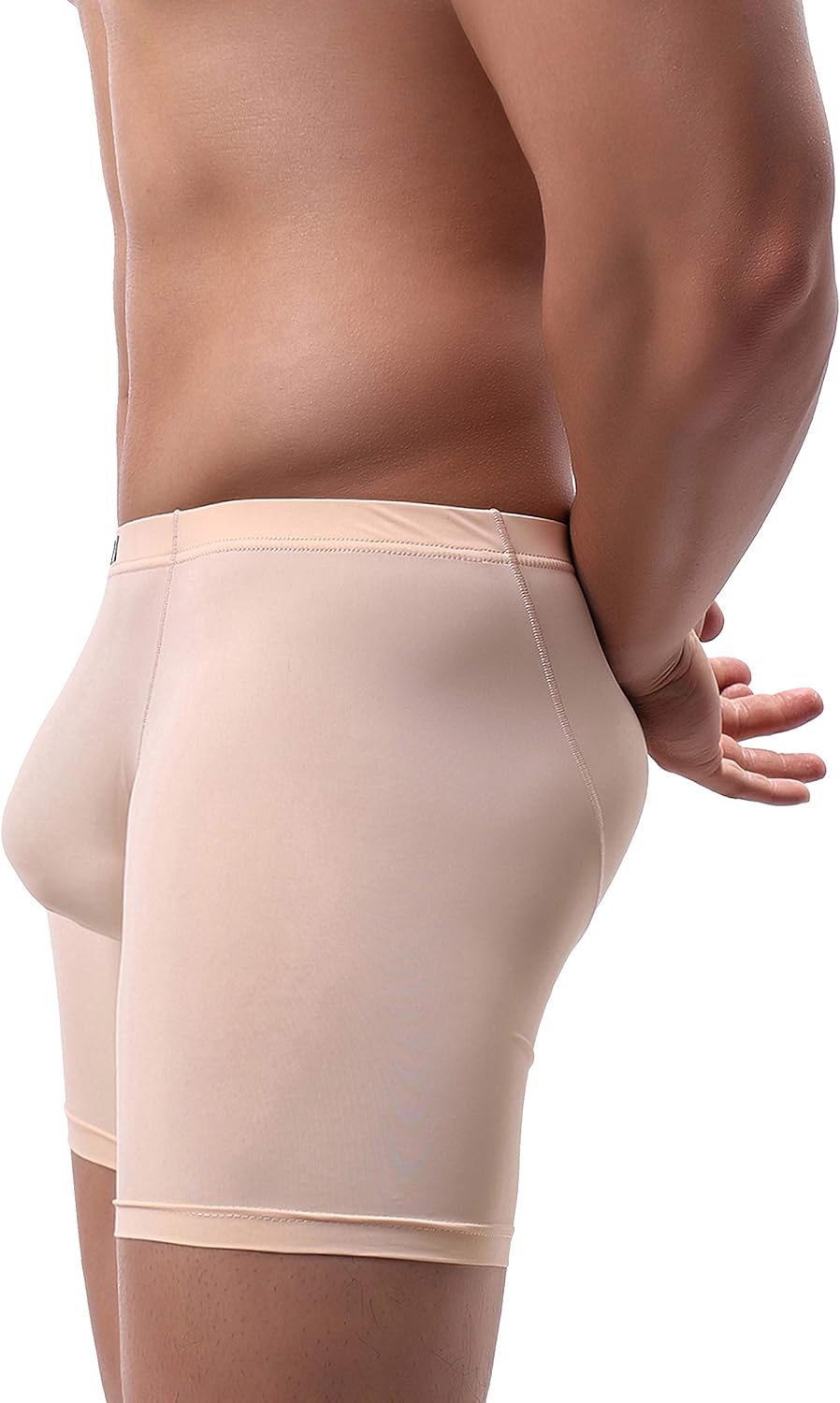 iKingsky Men's Long Leg Boxer Briefs Seamless Front Breathable Trunks Silky No Ride Up Underwear Stretch Men Underpanties - Image 4