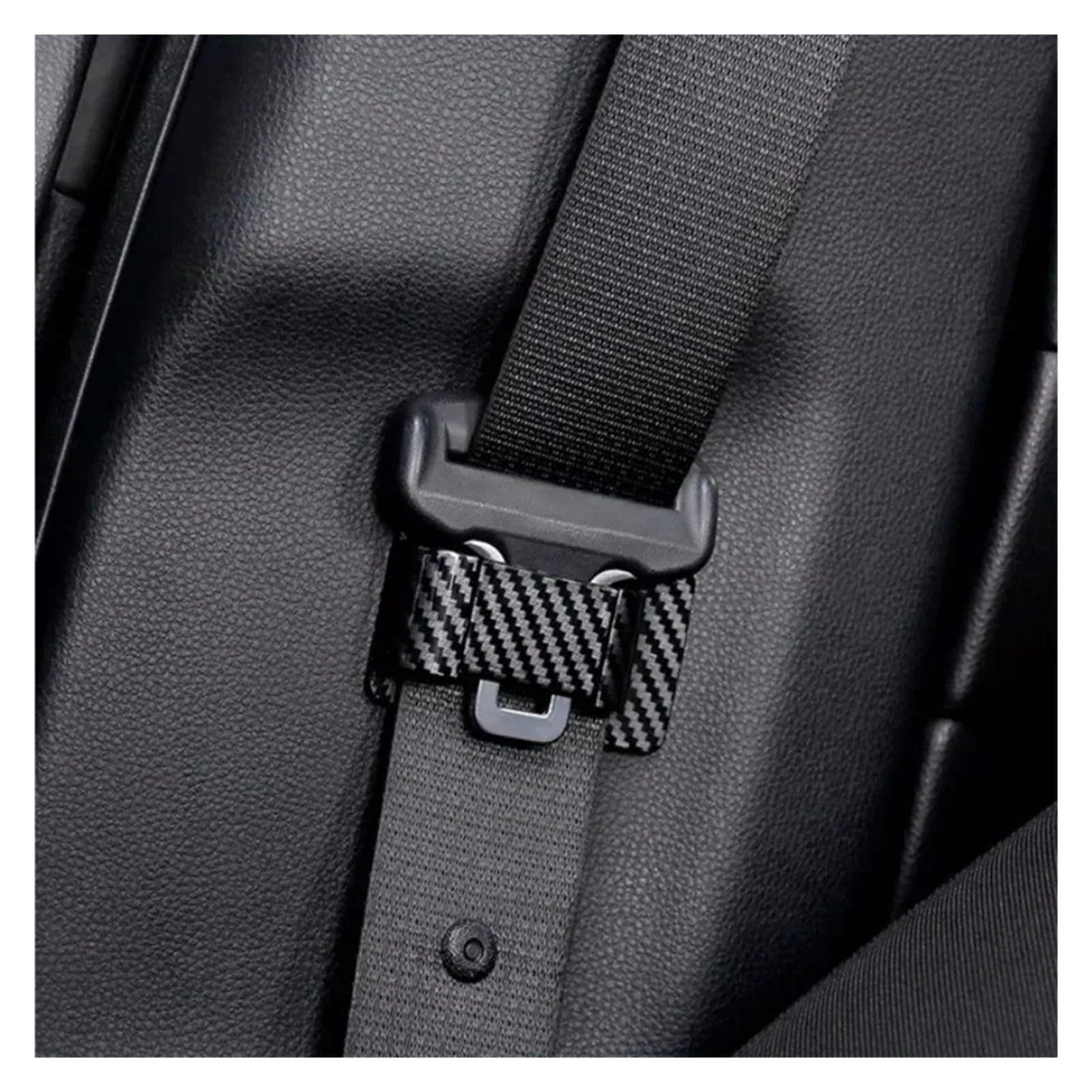 Car for Seat Belt Limiter Fixed Buckle Stopper Clip Non-Slip Adjusting Device(włókno węglowe - 1 szt.)