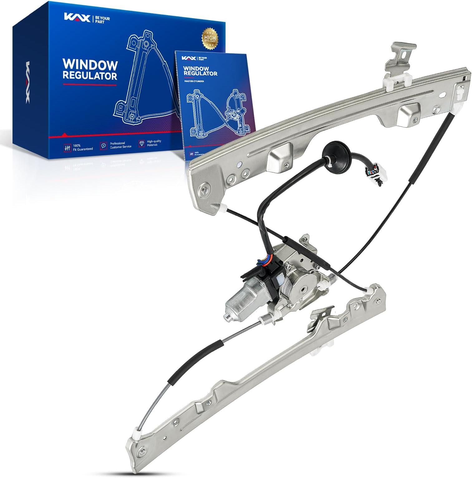 KAX 748-554 Power Window Regulator with Motor Front Left Driver Side Compatible with 2003-2007 Nissan Murano