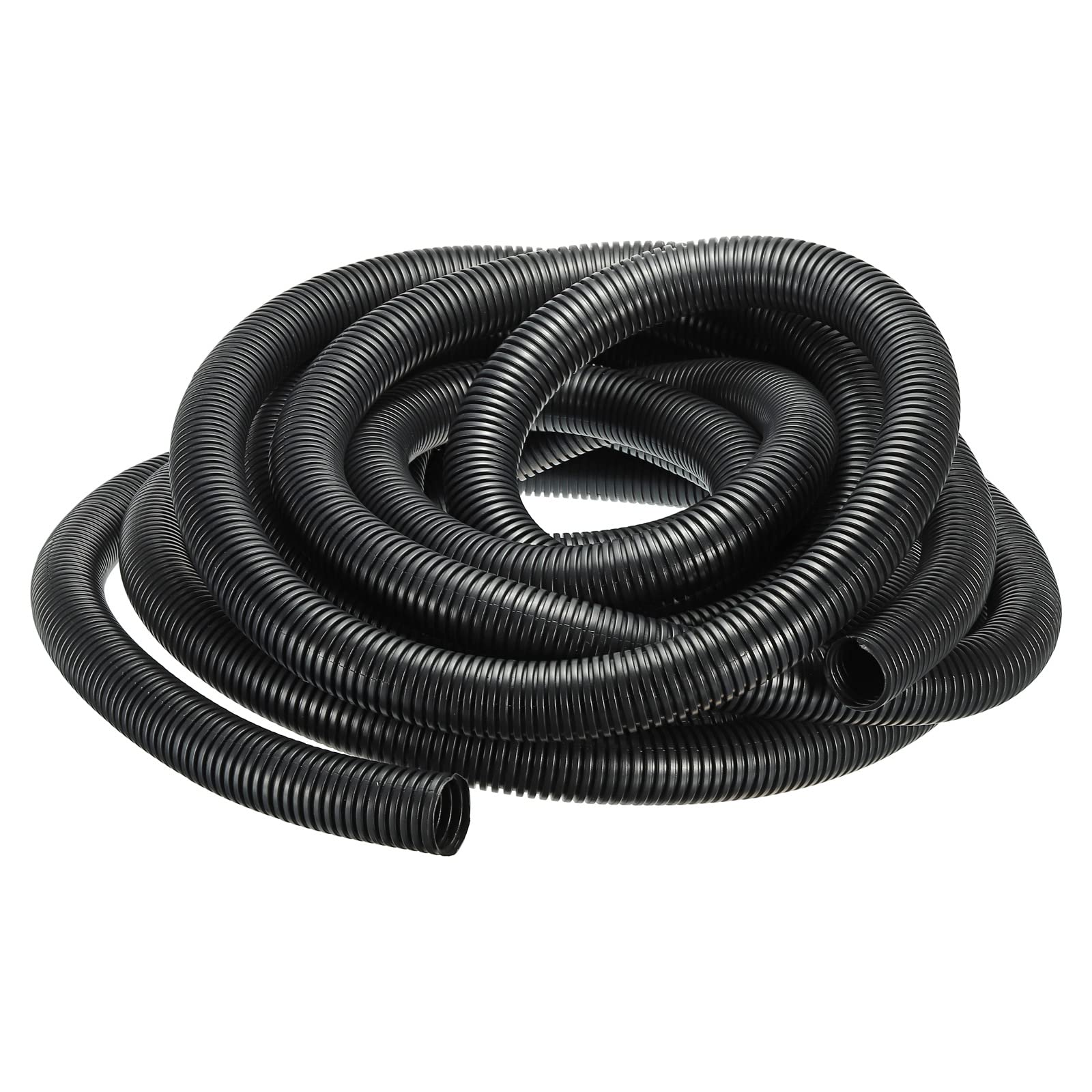 DMiotech 34,5mmx29mmx10m Plástico No-Dividido Corrugado Tubo Interior Exterior Cables Gestión para Envoltura Ordenado Oficina Jardín