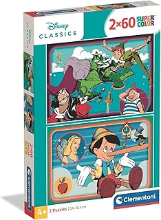 Comprar Clementoni - Puzzle Infantil 2X60 Piezas WD Classic, Puzzle Infantil Walt Disney, 24823