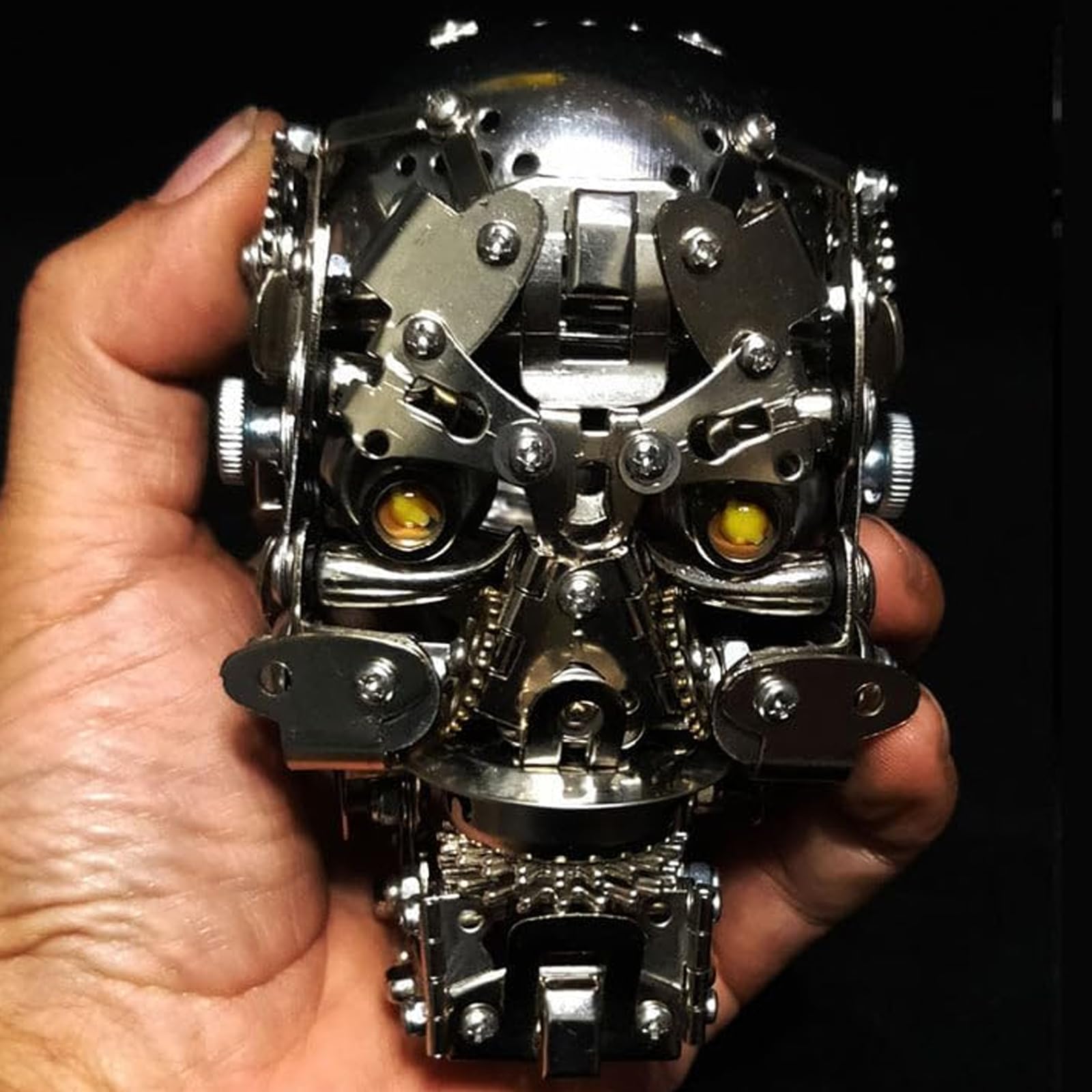 Metalkitor Metalowe puzzle 3D dla dorosłych, zestaw modelu szkieletu, steampunk, DIY, ozdoba czaszki, rękodzieło montażowe, łamigłówka - idealna dekoracja pokoju i wybór na prezent, ponad 240 szt