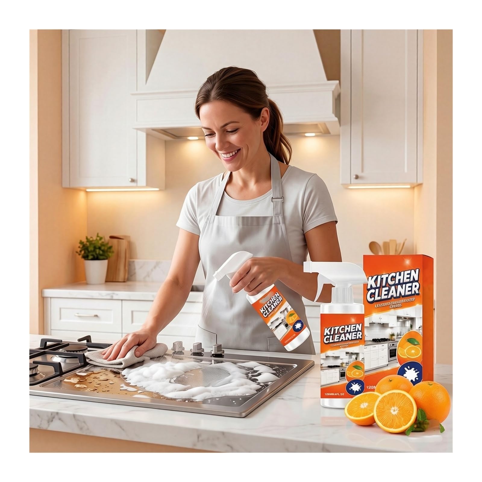 120 Mililitros De Limpiador Cocina for Quitar Manchas Grasa | Elimina fácilmente las manchas rebeldes(2pcs)