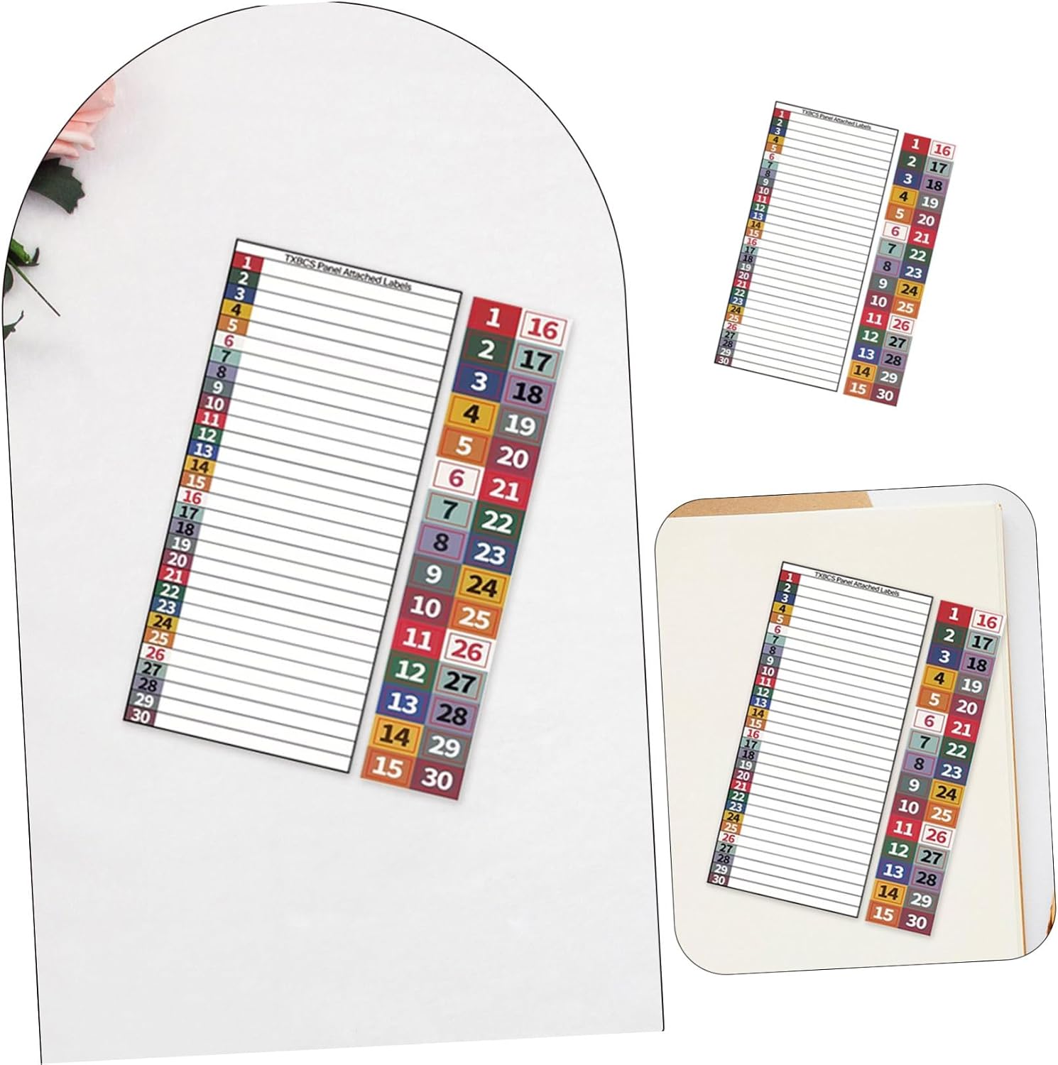 Ciieeo 15 Sheets Waterproof Electrical Panel Labels with Circuit Number Stickers, Self-Adhesive Breaker Box Labels for Electric Box Organization and Industrial Use