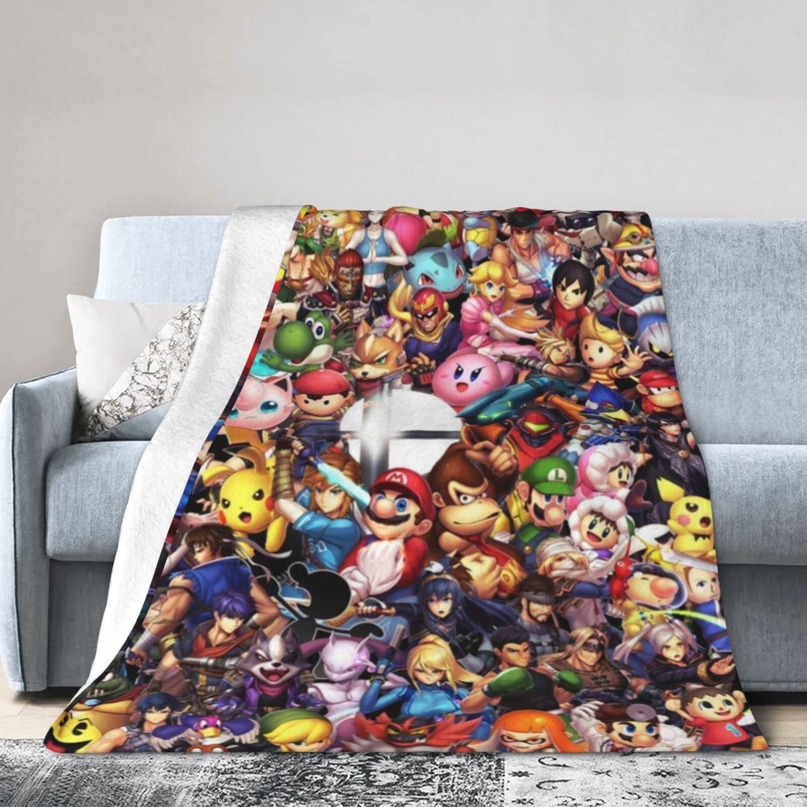 Amazon｜スマブラ しずえ (3)エアコン毛布 肩掛け毛布 フランネル毛布