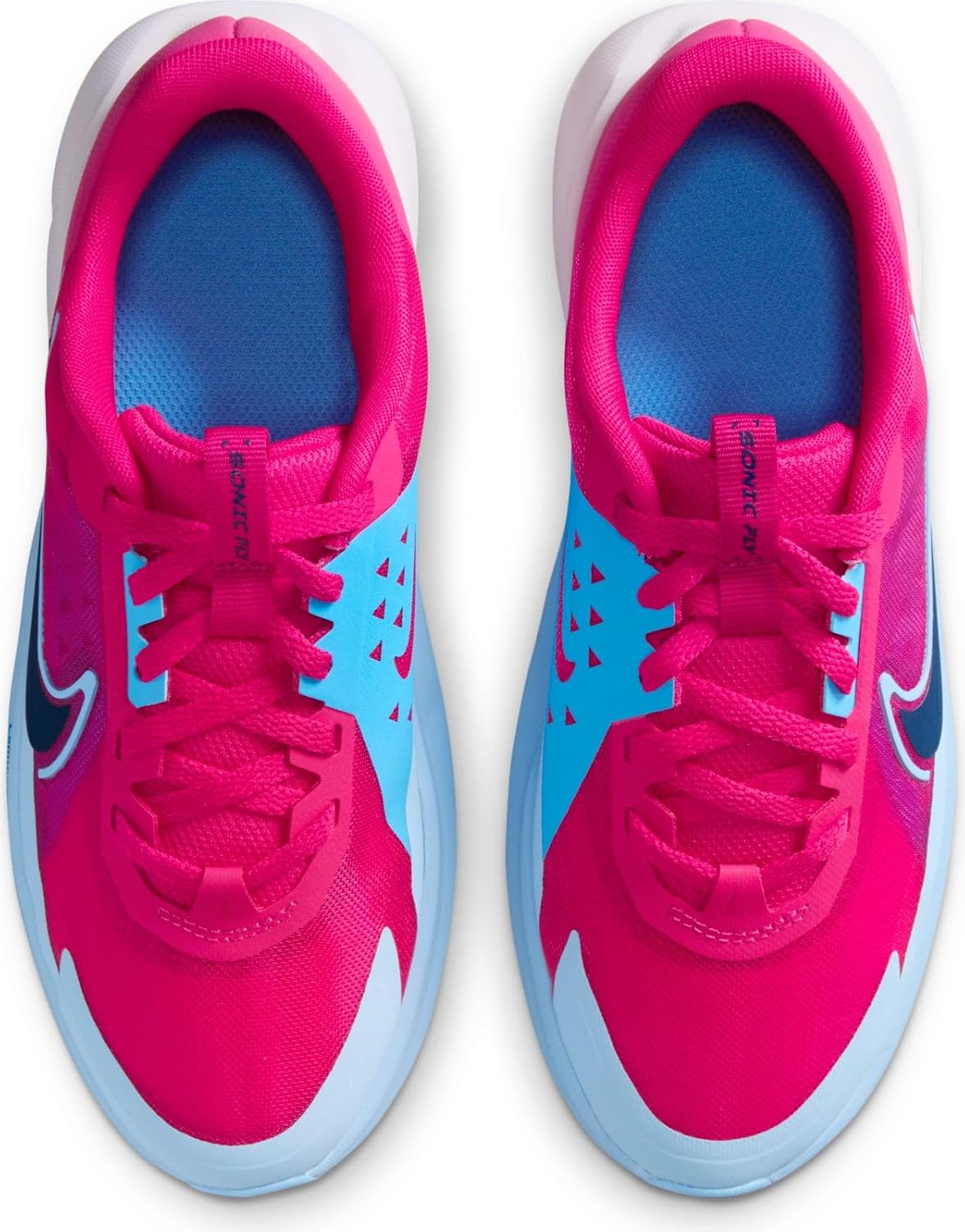 Nike Sonic Fly Big Kids' Running Shoes (Rush Pink/University Blue/Aluminum/Blue Void)