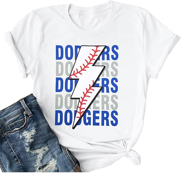 ALLTB Baseball Shirt for Women Baseball Mom Shirt Baseball Heart Graphic Tee Game Day Short Sleeve Tops