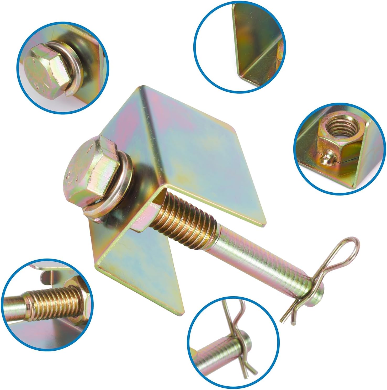 Upgrade 22321 Anti-Rattle Hitch Pin Shim Kit for 2-Inch Receiver | 1/2-Inch Pin Hole | Eliminates Trailer Hitch Wobble, Vibration & Noise | Universal Fit for Hollow-Shank Accessories 5-Year Warranty