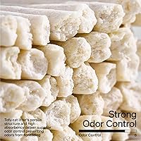 Vista 3 de pidan Mix Cat Litter,Tofu Cat Litter with Bentonite 70%:30%,Absorbent and Fast Drying,Flushable Tofu Litter,Selected Quality Pea Dregs,5-Fold Water