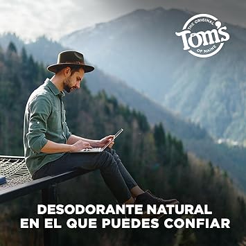Tom's of Maine Long-Lasting Aluminum-Free Natural Deodorant for Men, Mountain Spring, 2.8 oz. (Packaging May Vary)