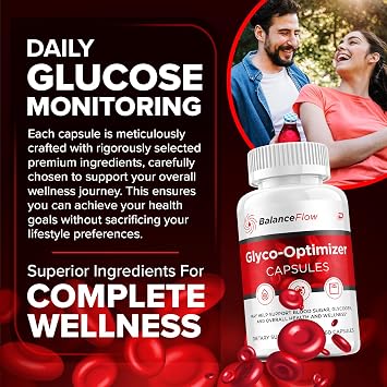Balance Flow Capsules, BalanceFlow Advanced Supplement, All Natural Formula to Maintain Healthy Levels, Maximum Strength Formula, Glyco Optimizer Capsules Reviews (3 Pack - 180 Capsules)