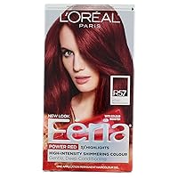 Vista 136 de L'Oreal Paris Feria Tinte permanente brillante multifacético, 721 Dusty Mauve, paquete de 1 10 negro azabache (negro más negro)