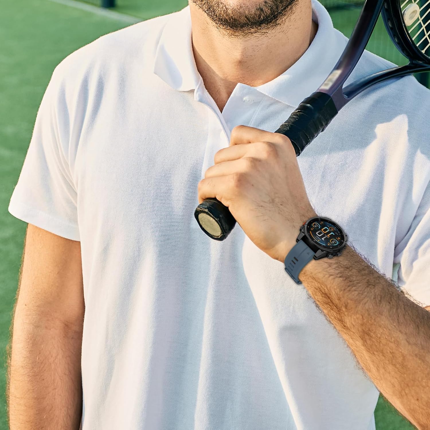 22mm Quickfit Watch Band Compatible with Fenix 8 Pro/tactix 8 AMOLED 47mm/Fenix E/7 Pro/7/6 Pro/6/5 Plus/5,Silicone Bands for Descent G2/G1 Solar/Forerunner 970/965/955/945/quatix 8 7 47mm - Image 5