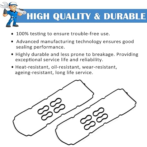Miniatura 4 de Donepart Junta de tapa de válvula VS50476R para Commander Grand Cherokee Dodge Charger Durango Magnum Ram Chrysler Aspen 5.7L 6.1L 2003-2009