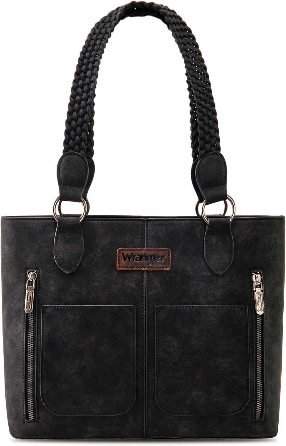 Wrangler Distressed Tote Bag for Women Western Purse Multi Pockets Handbags and Shoulder Bag