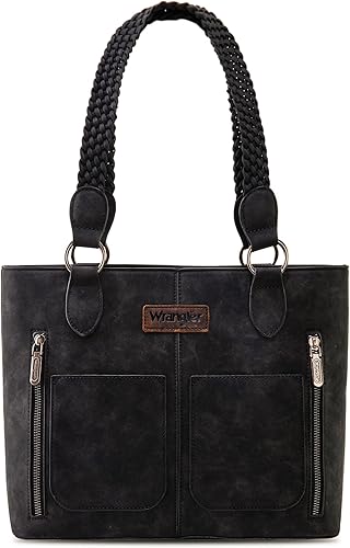 Wrangler Bolso de mano desgastado para mujer, bolso occidental con múltiples bolsillos, bolso de mano y bolso de hombro