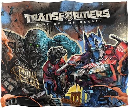 Miniatura 2 de Transformers Rise of The Beasts - Manta de 50 x 60 pulgadas Optimus Primal Primal Mural Silky Touch Super Soft