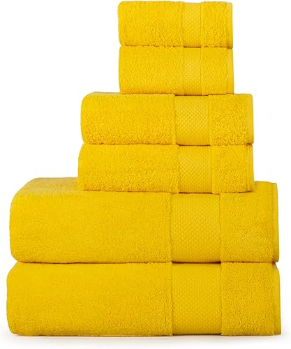 Miniatura 32 de Hencely Juego de 2 toallas de mano de lujo (16 x 28 pulgadas), algodón turco suave, absorbente, de secado rápido, para cara, cuerpo, cocina y baño