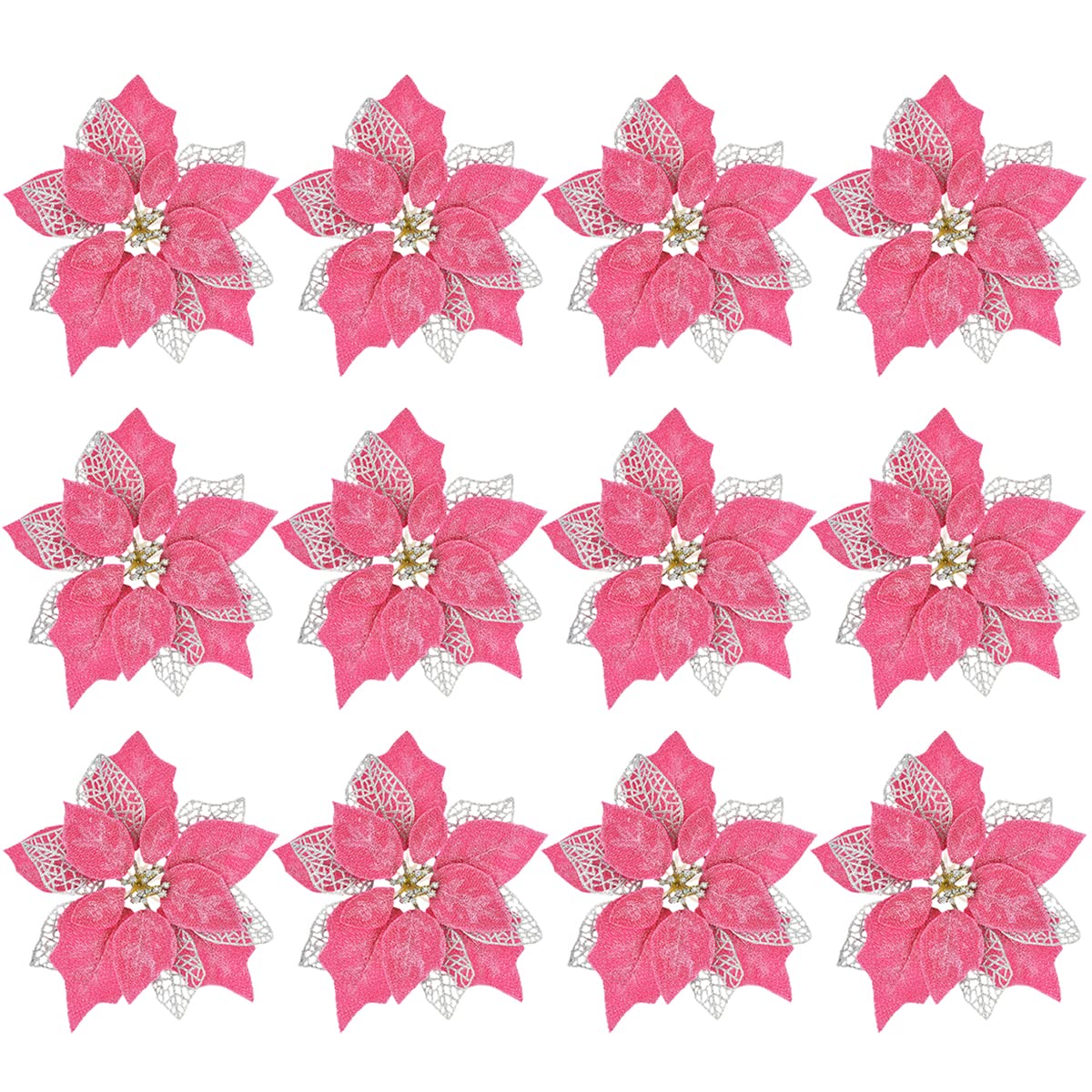 Amazon.co.jp: Blooming Paradise クリスマスツリー飾り 人工花 造花