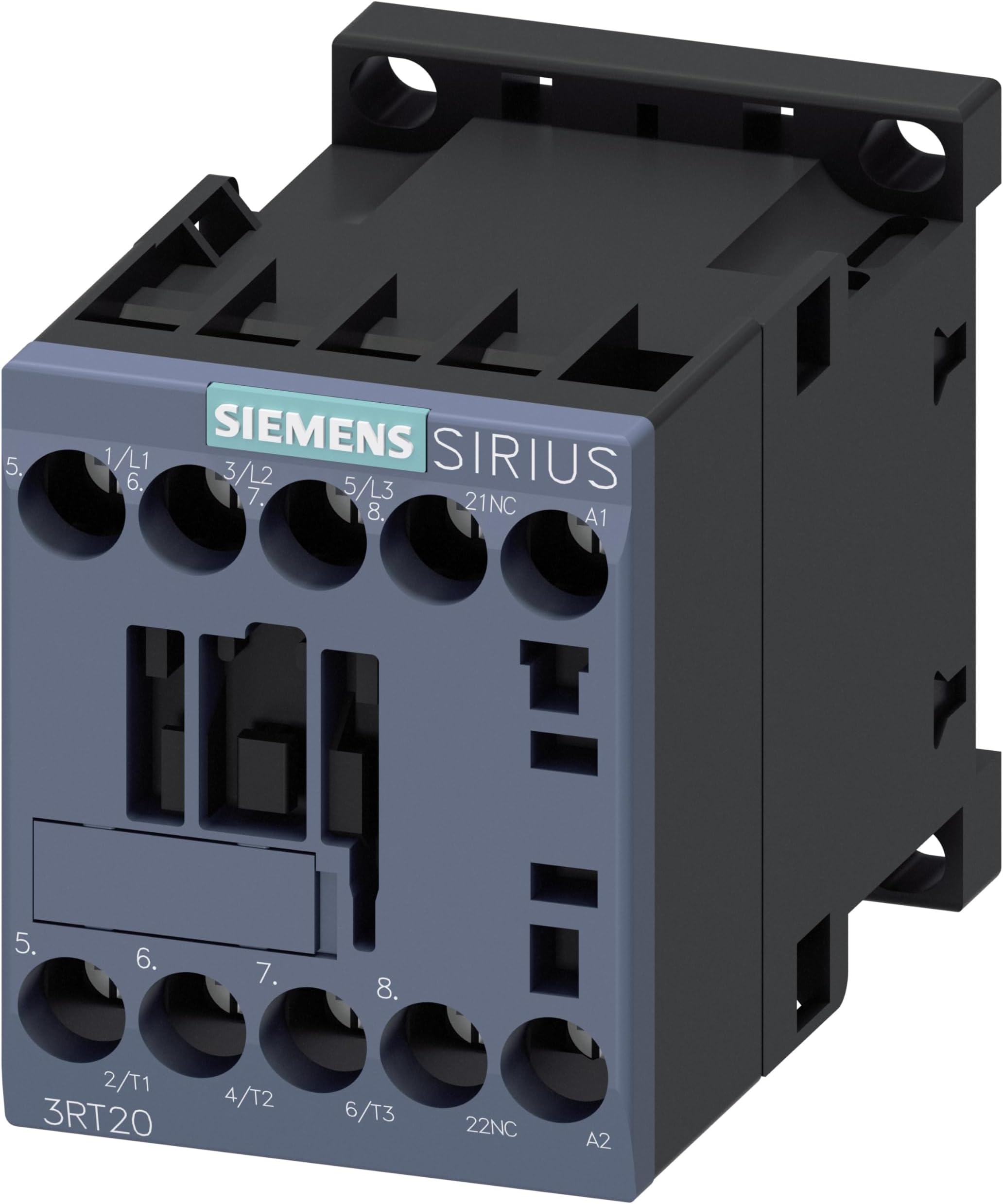 3RT2015-1AB02 7 AMP, 3 Pole contactor with a 24 Volt AC Coil and 1 N.C. Base Contact